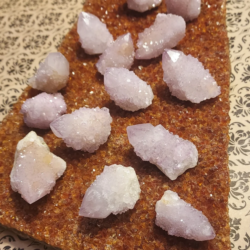 **1 DAY SALE! *** Purple Spirit Quartz Crystals Cactus Pineapple Purple Amethyst - Picture 11 of 16